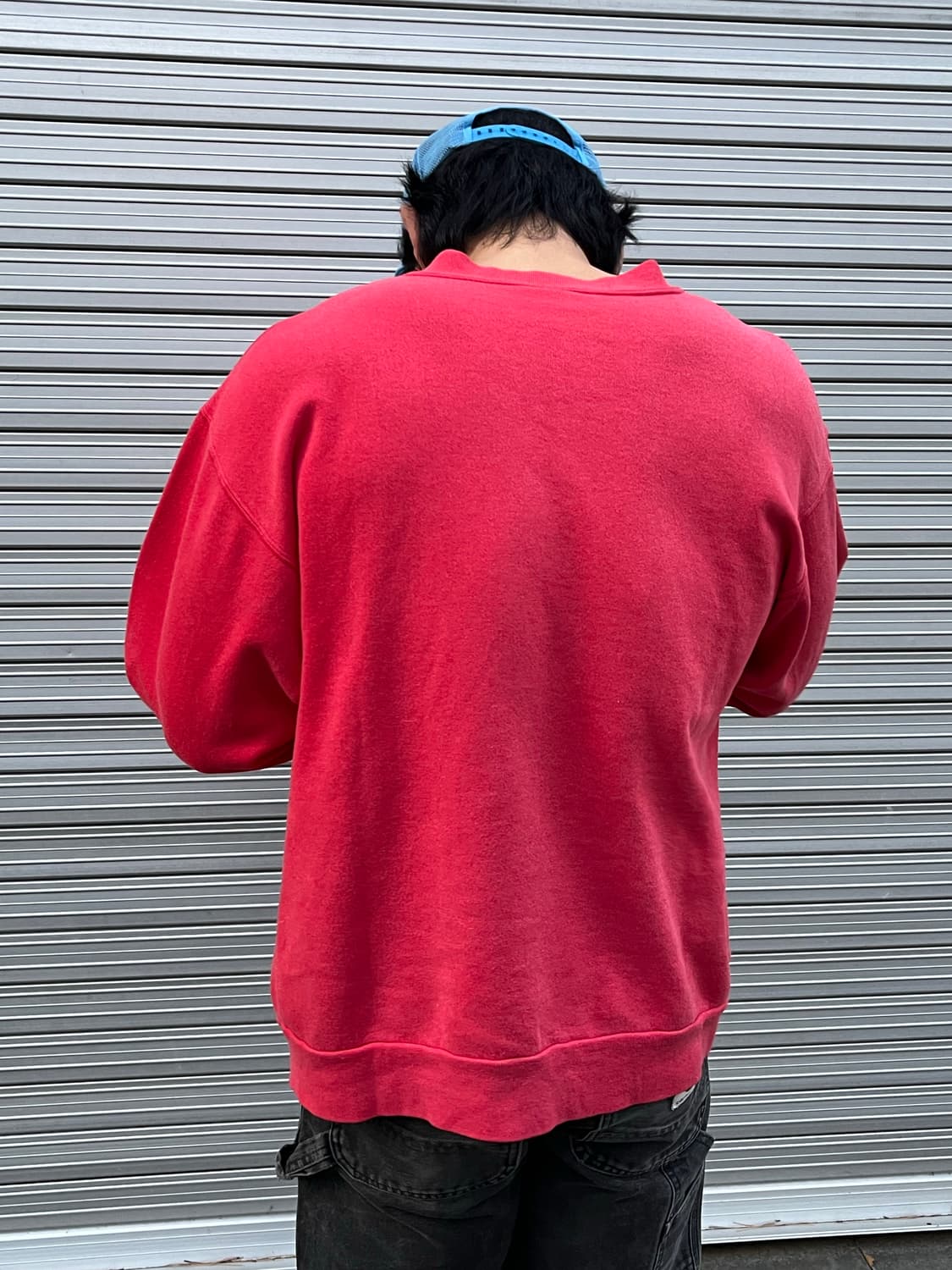 90s Oneita Nebraska Faded Red Sweatshirt 상품이미지8