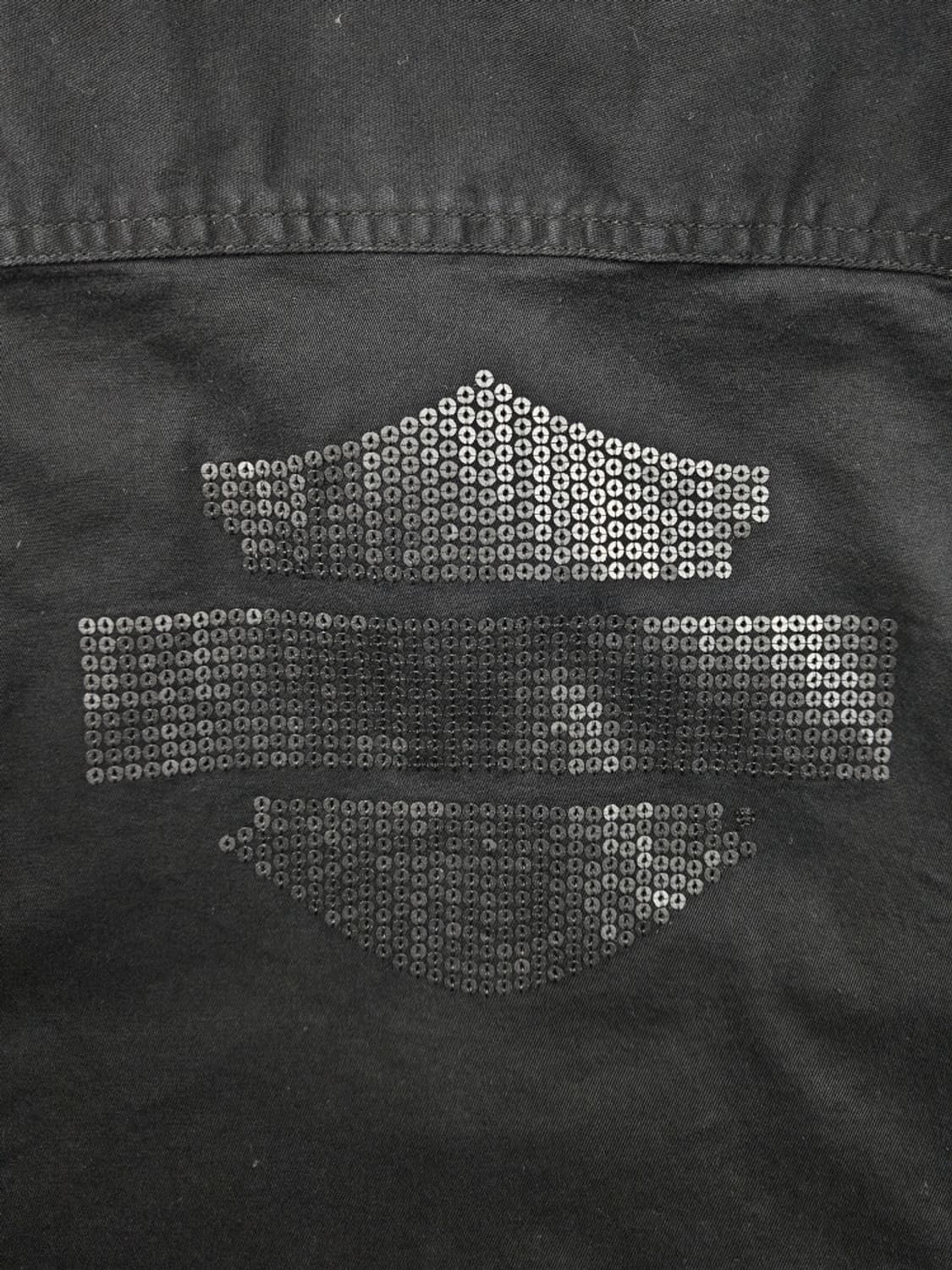 할리데이비슨 스팽글 포인트 집업 셔츠 자켓 ( M추정 ) / 11668 상품이미지10