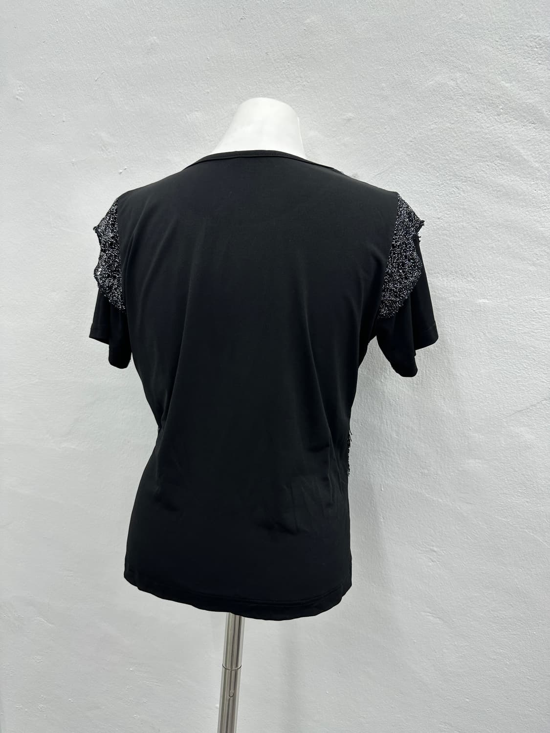 Vintage metallic fringe detail tee 상품이미지4