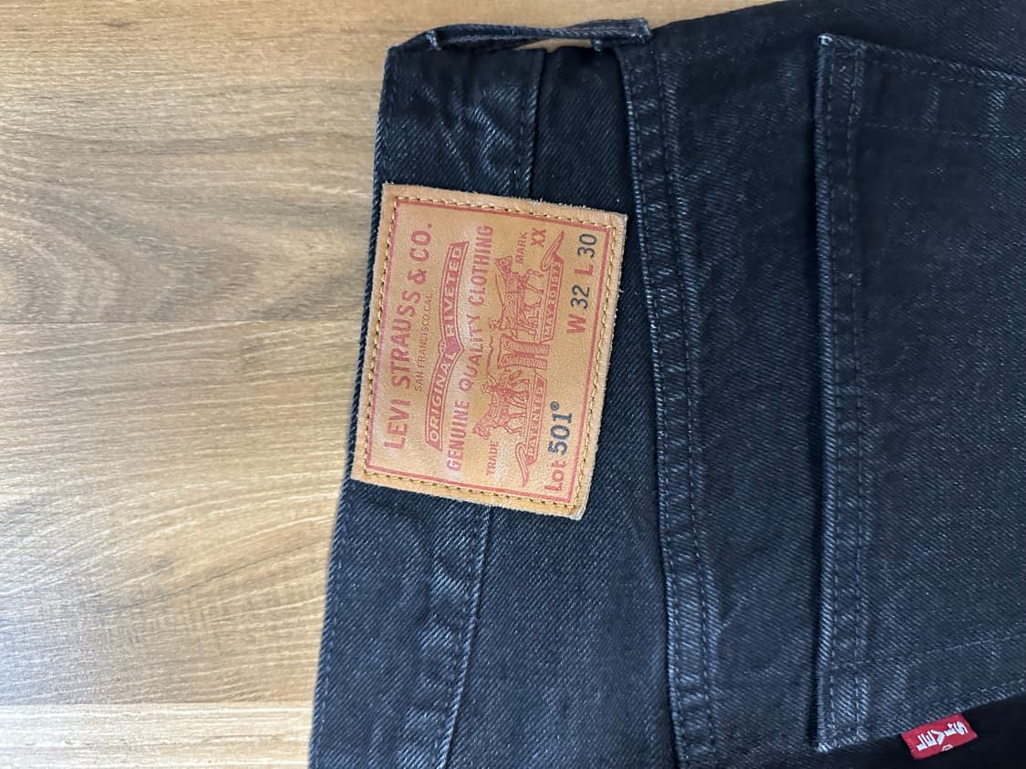 리바이스 501 프리미엄 흑청 블랙 32 상품이미지5