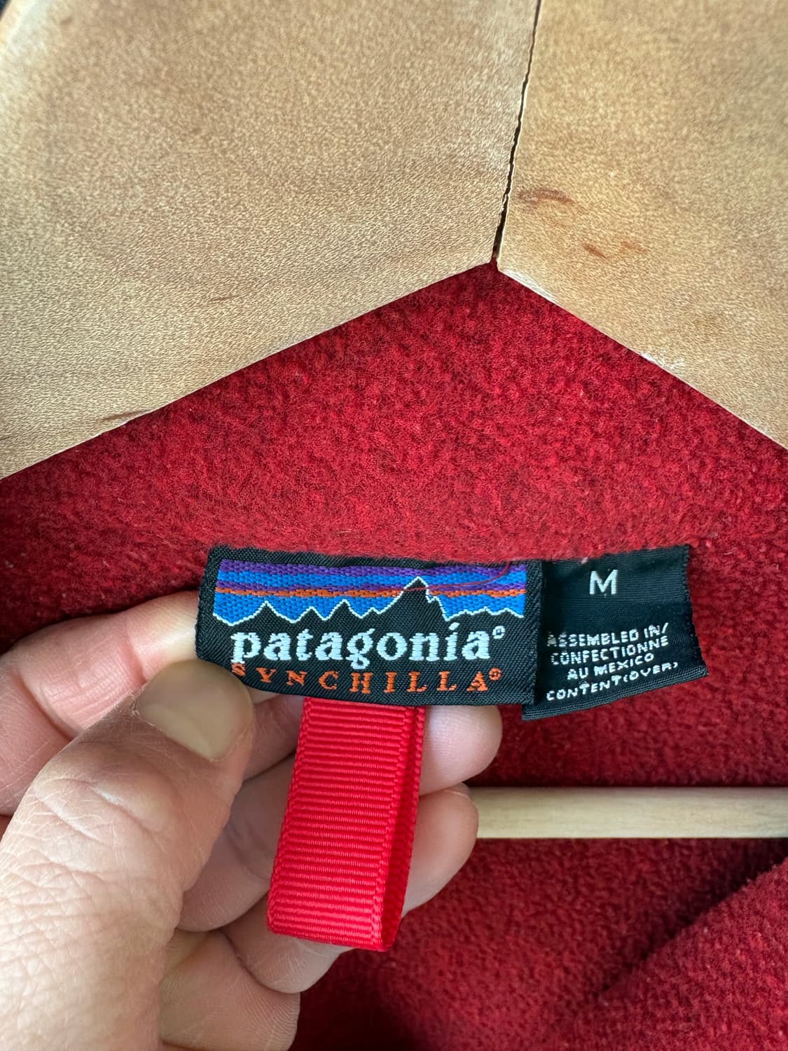 빈티지 파타고니아 신칠라 마수피얼 레드/버건디 M 상품이미지4