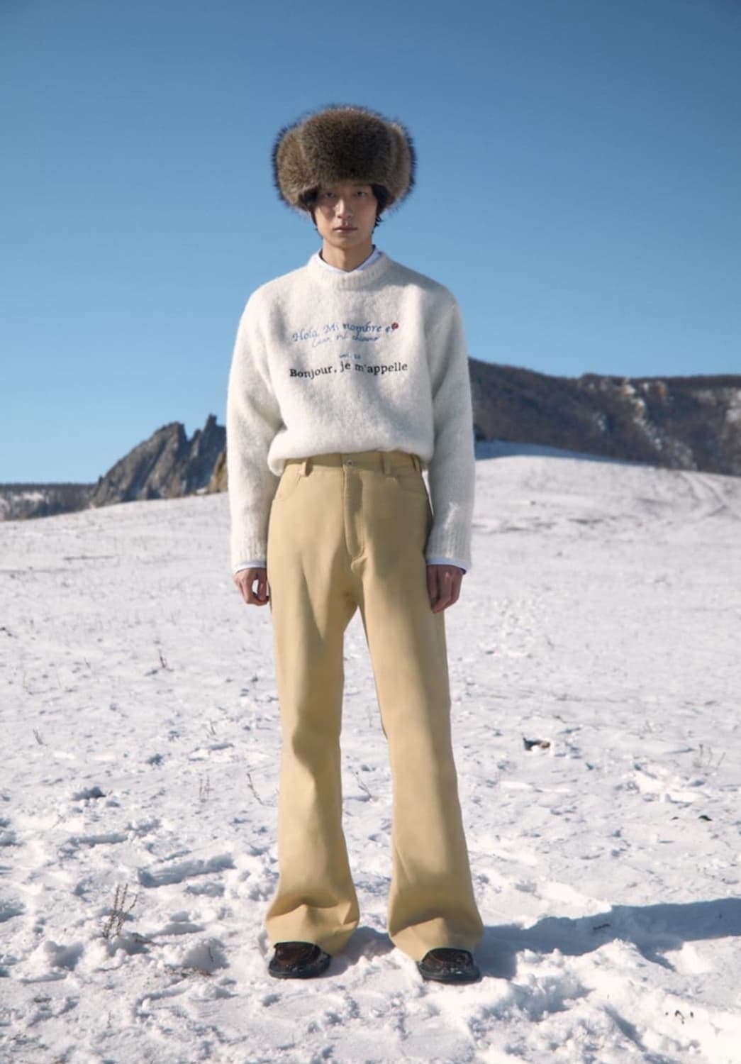 Stu office 베이지 코튼 팬츠 s 새상품 상품이미지1