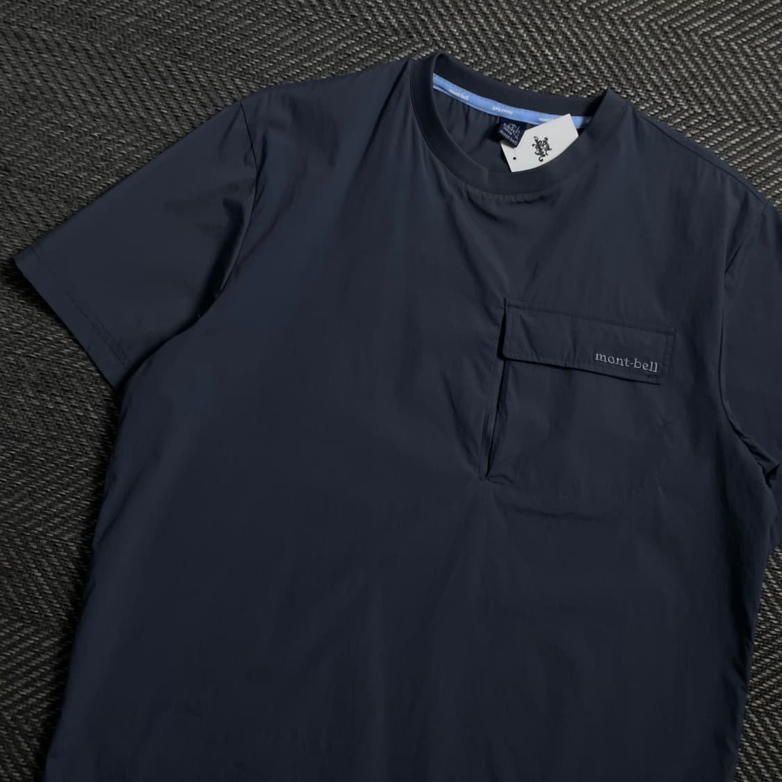 몽벨 아치로고 나일론 포켓 반팔 우븐 웜업o 4199 상품이미지3