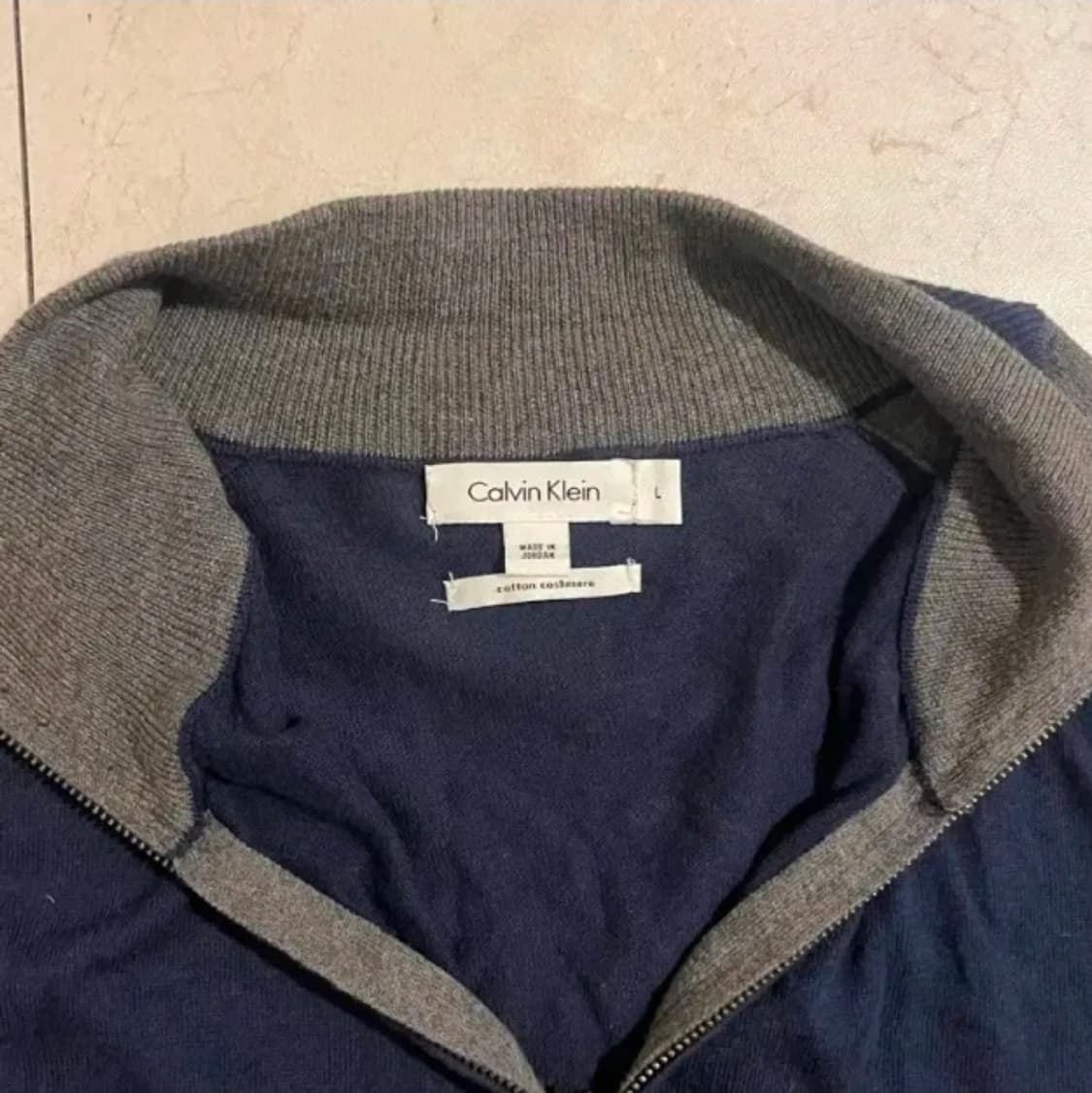 캘빈클라인 캐시미어 코튼 집업 L 상품이미지2