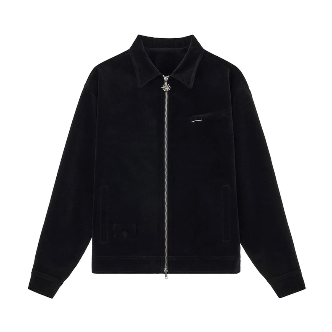 미개봉새상품 에스티유 STU 벨벳 집업 자켓 블랙 L사이즈 상품이미지1