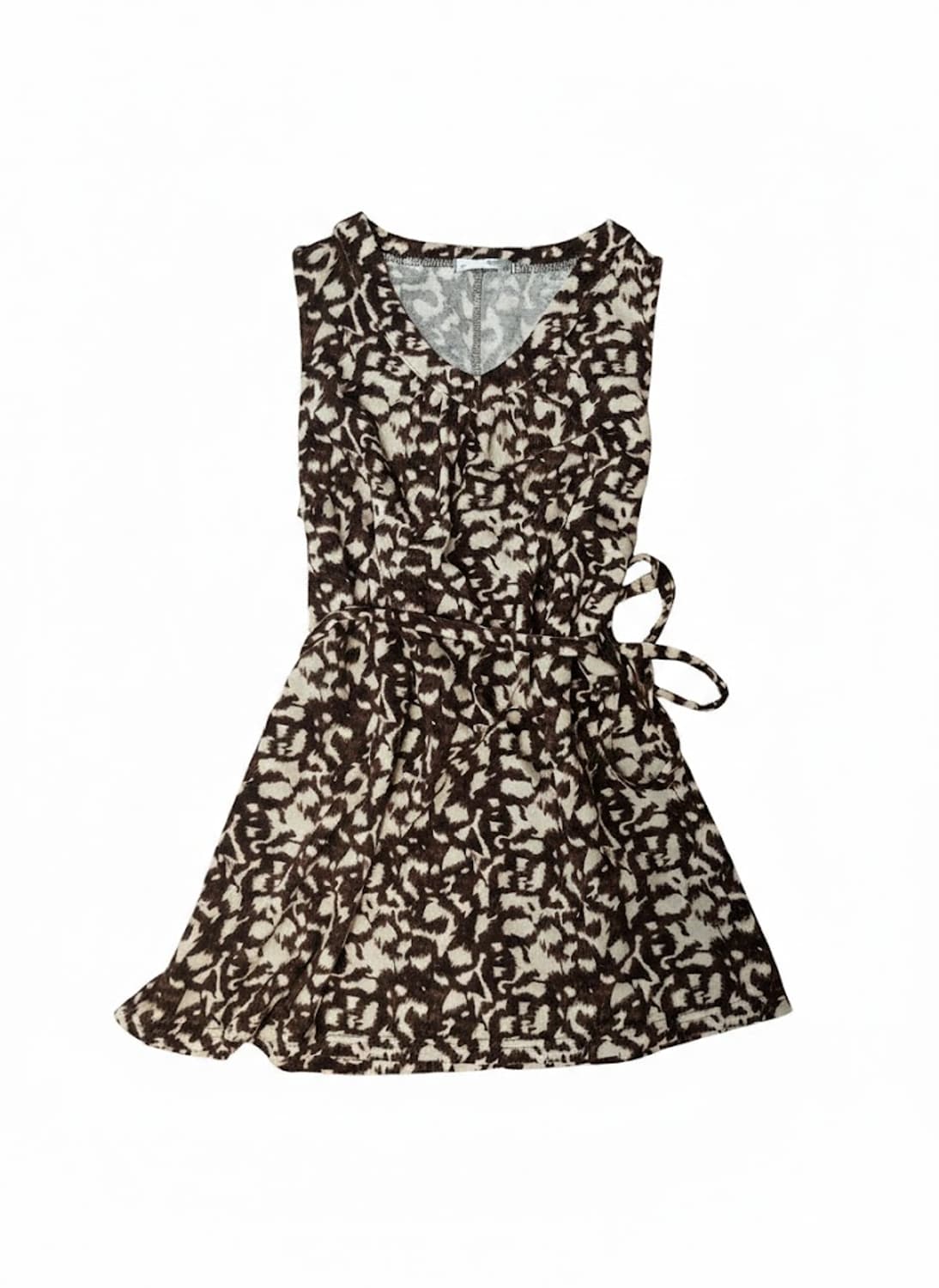 갸루무드 빈티지패턴 슬리브리스 탑 상품이미지3