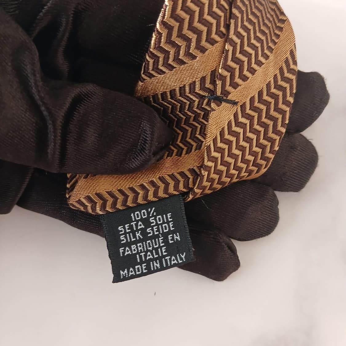 지아니 마르코 벤츄리 실크 골드 넥타이 10cm A+등급 A19106
 상품이미지7