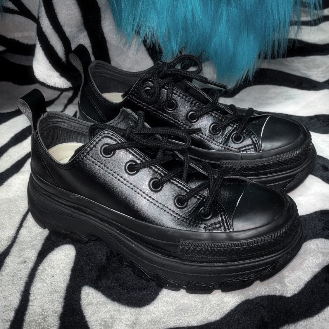 컨버스 올스타 트레킹 통굽 슈즈 블랙 상품이미지1