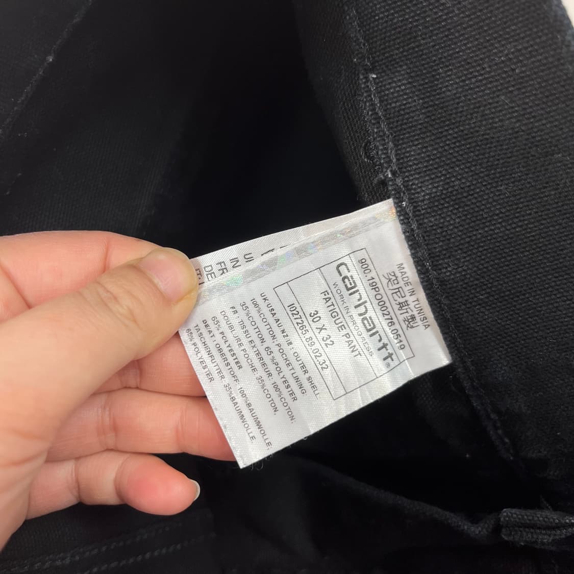 32 칼하트 wip 코튼 치노팬츠  상품이미지5