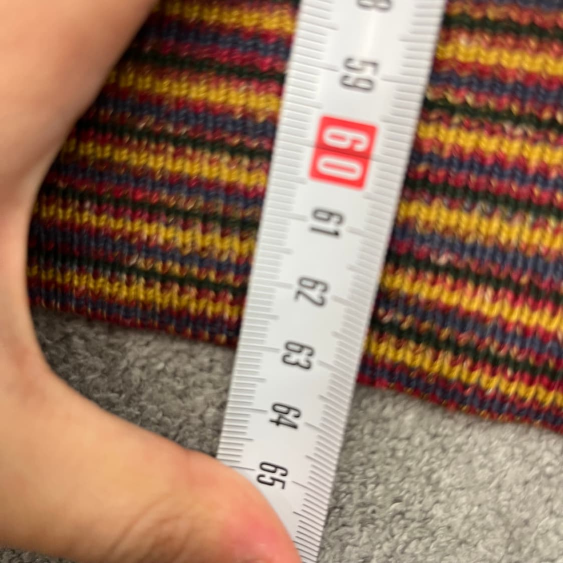 100 미쏘니 울 멀티컬러 패턴니트 상품이미지7