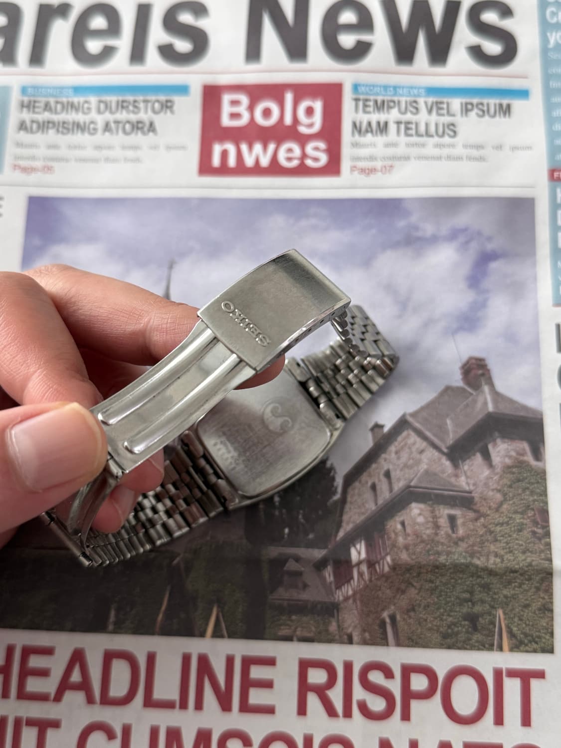 세이코 Seiko 쿼츠 스퀘어 크로노스 상품이미지3