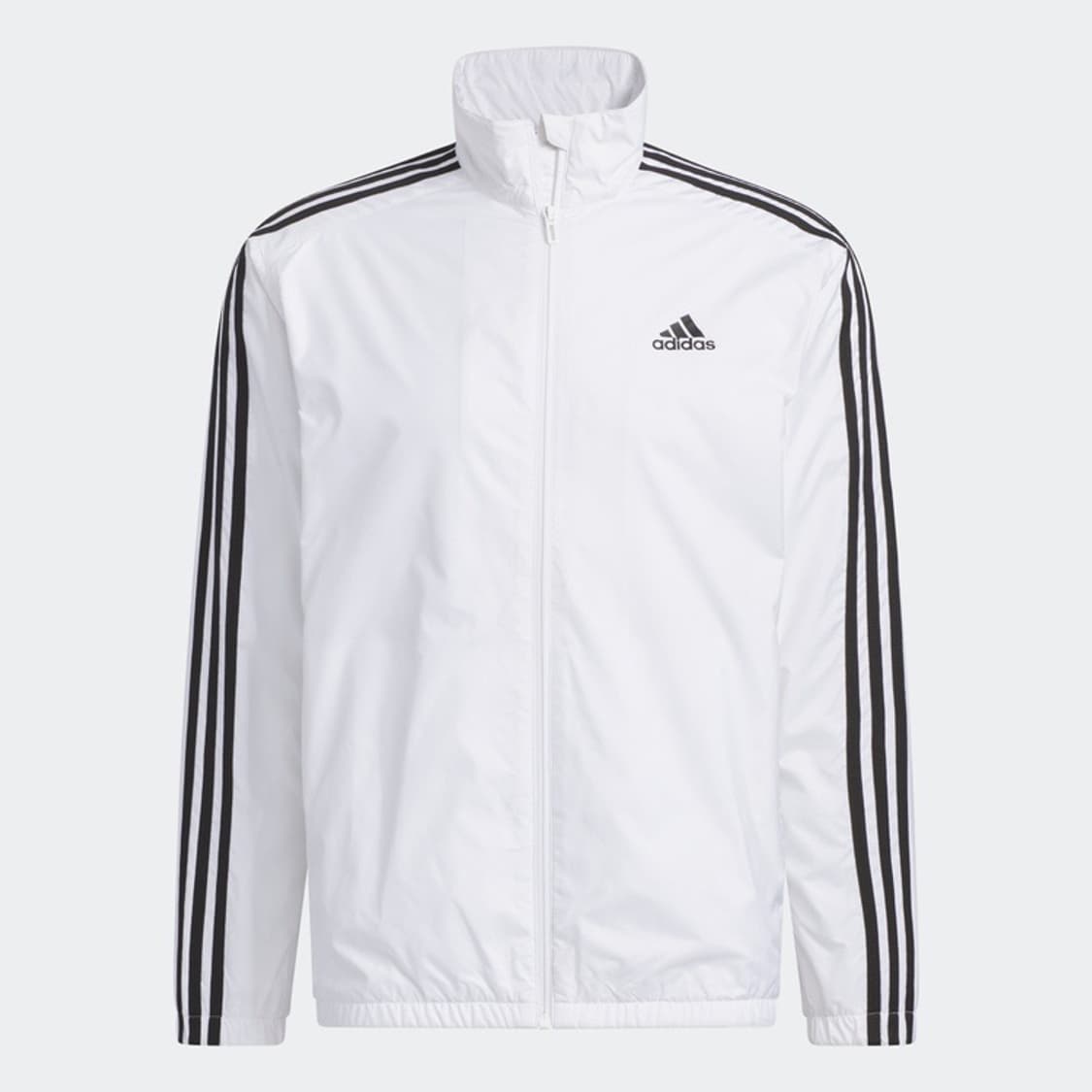 아디다스 3S 레귤러 핏 윈드브레이커 재킷(화이트) 상품이미지3
