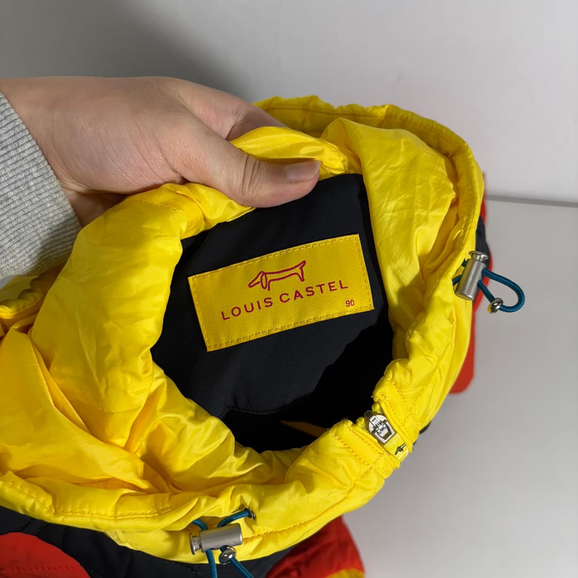 우먼S-M 루이스카스텔 멀티컬러 누빔 골프후드점퍼 상품이미지4