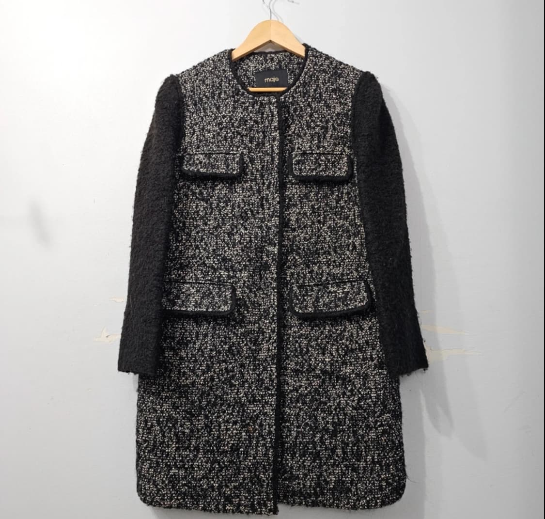 Maje 마쥬 트위드 자켓 블랙/화이트 ~55반 상품이미지3