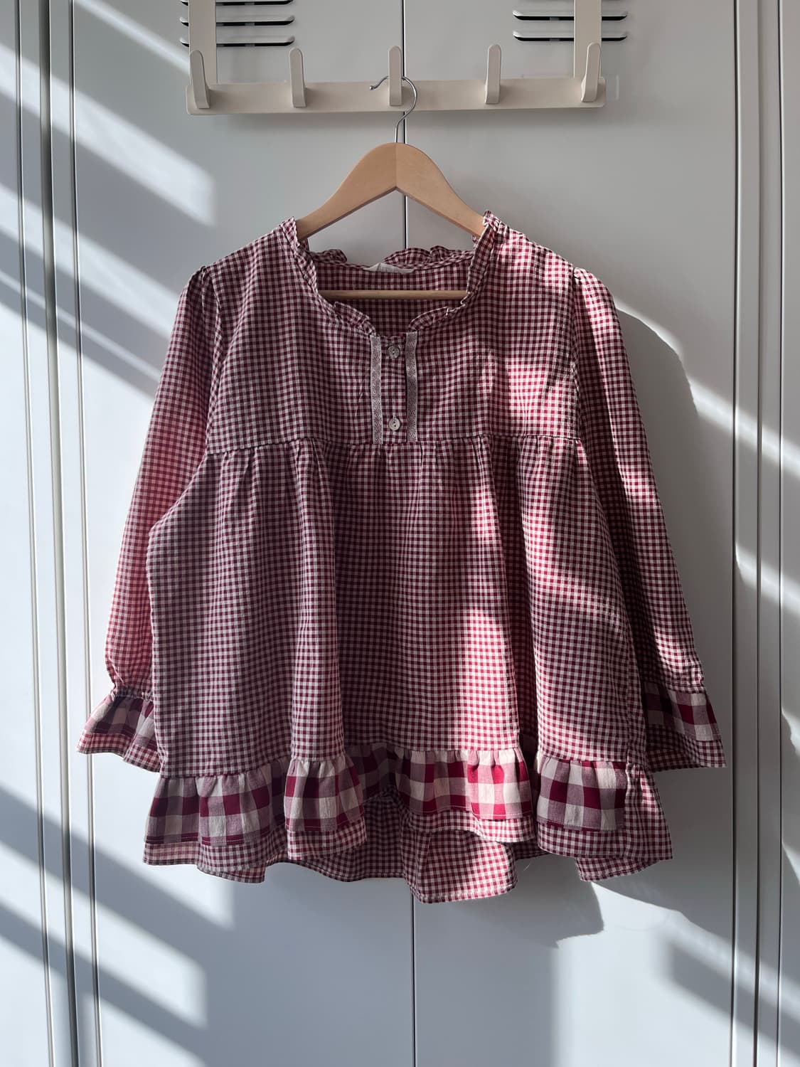 Ullala 빨간머리앤 체크 블라우스 상품이미지2