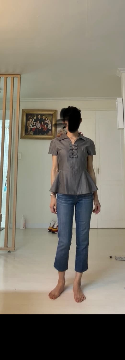 일본브랜드 QSD 데님 카프리팬츠 26  상품이미지7