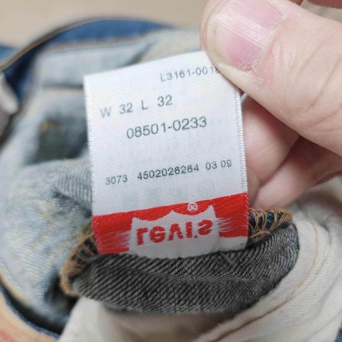 [32] 리바이스 501 Japan 패치 데님 반바지 청반바지 상품이미지6