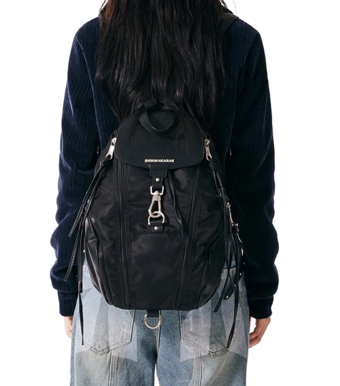 이우가마카라스 카라비너 나일론 백팩 상품이미지3