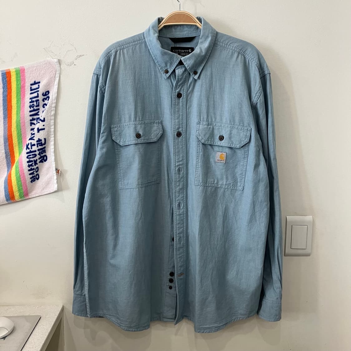 84 칼하트 투포켓 셔츠 신세계한글택 상품이미지2