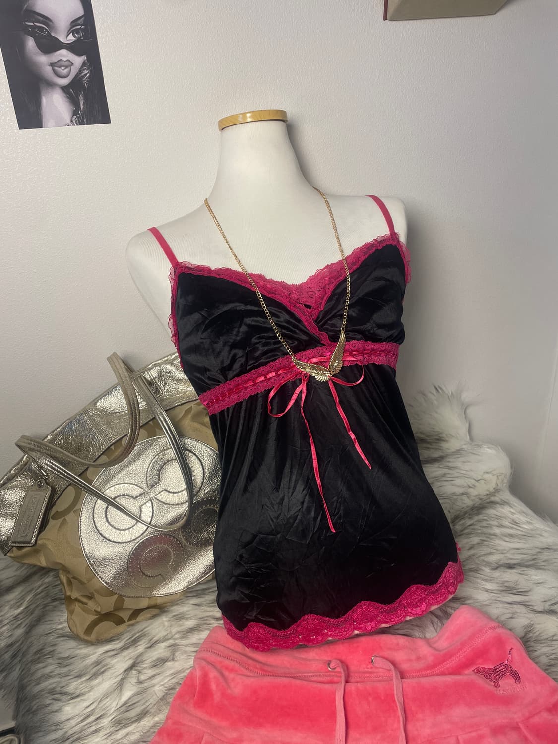 빈티지 갸루 슬리브리스 상품이미지2