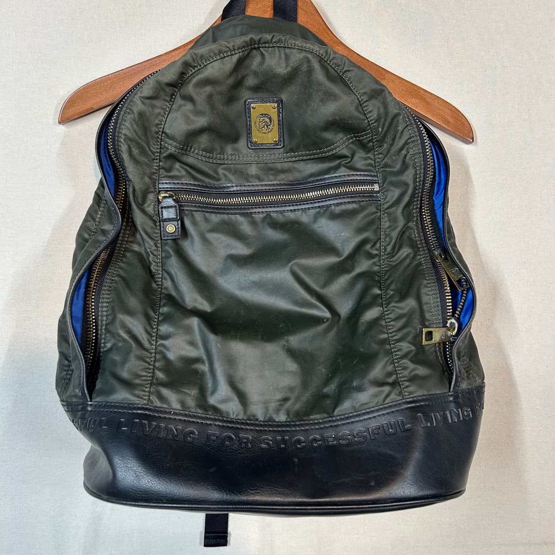 디젤 DIESEL 백팩 가방 올리브/블랙 상품이미지2