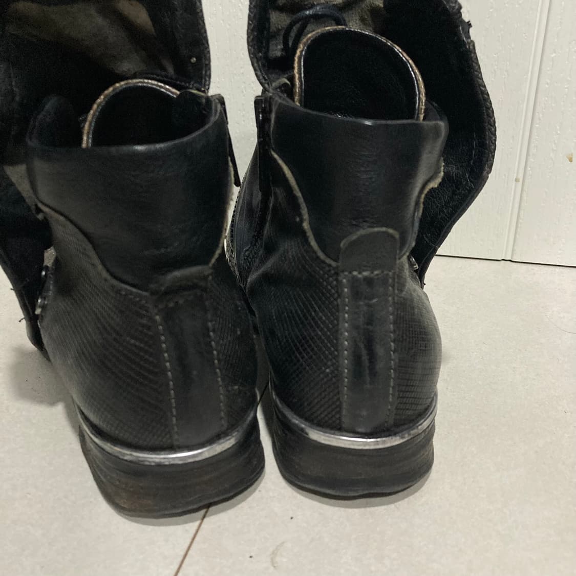 A.S.98 드레이프 랩 레더 부츠 상품이미지9