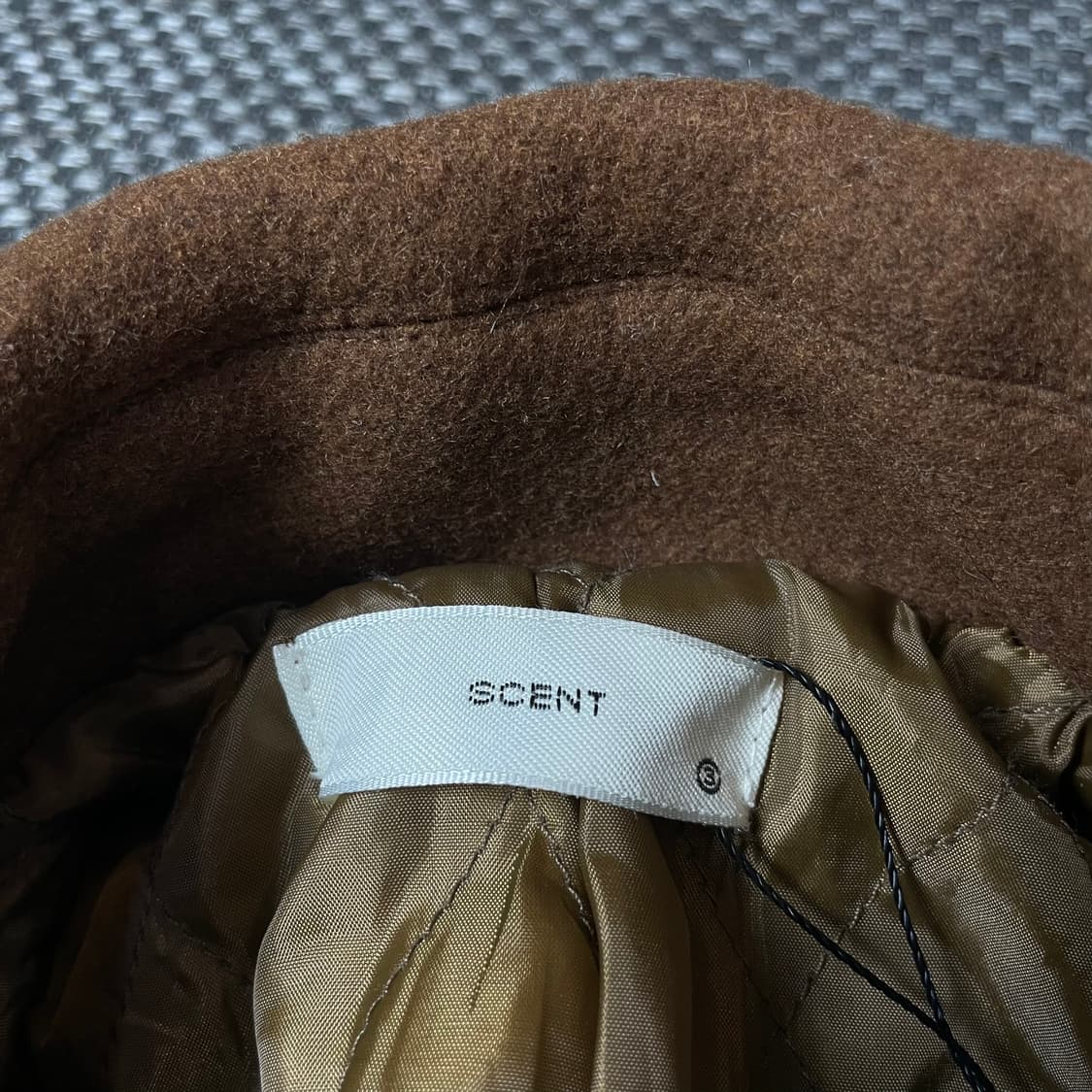 SCENT 브라운카멜 롱 더블 코트 상품이미지4