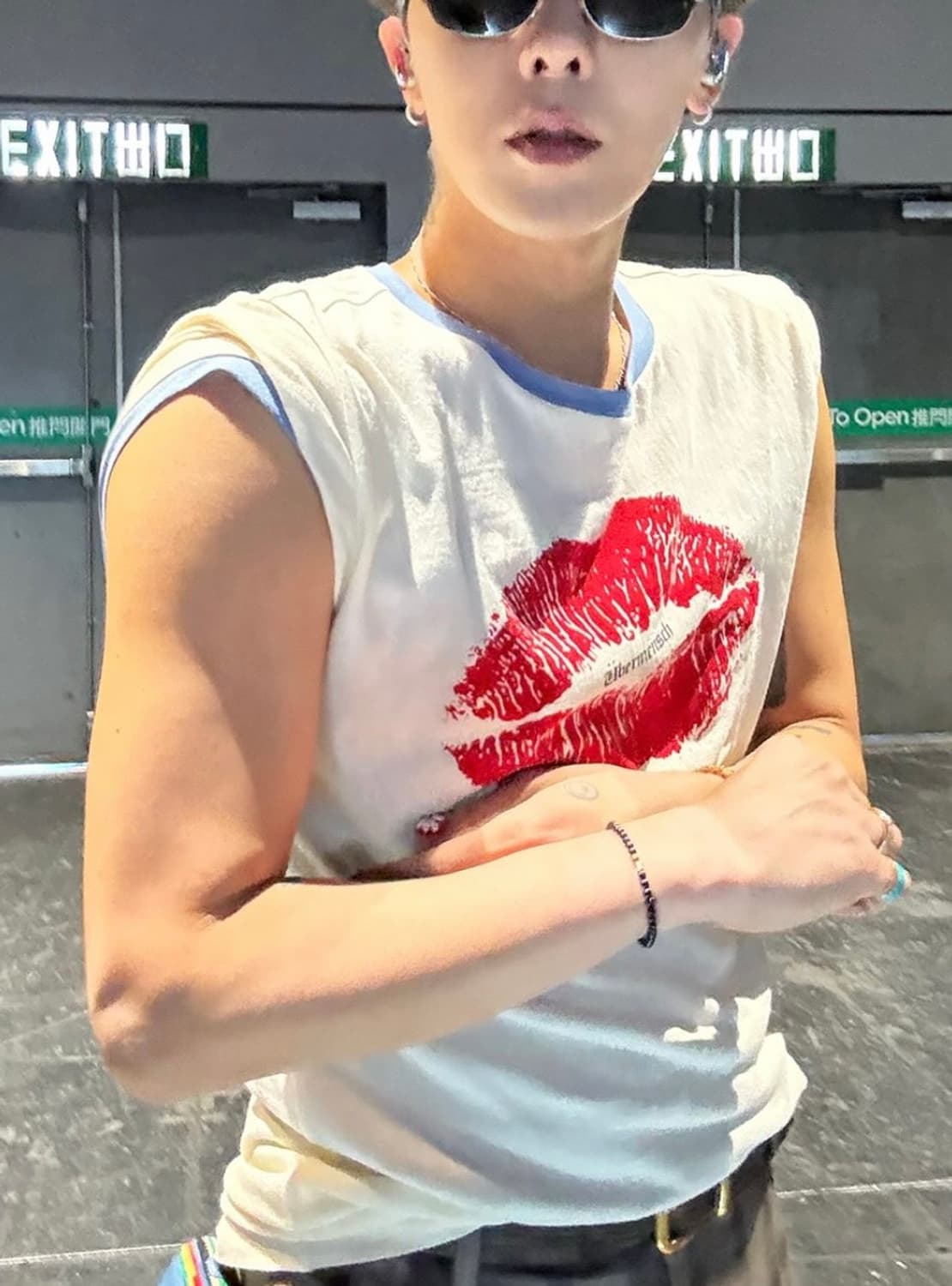 마커스 루퍼 립 프린트 티셔츠 S 상품이미지8