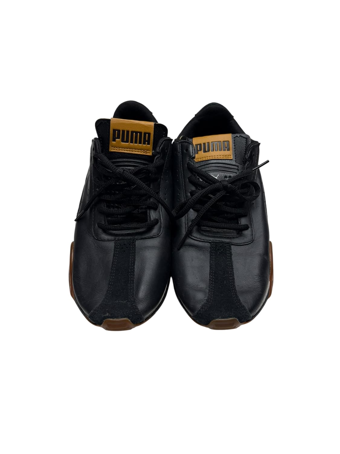 255) PUMA 블랙 레더 러닝 스니커즈 상품이미지3