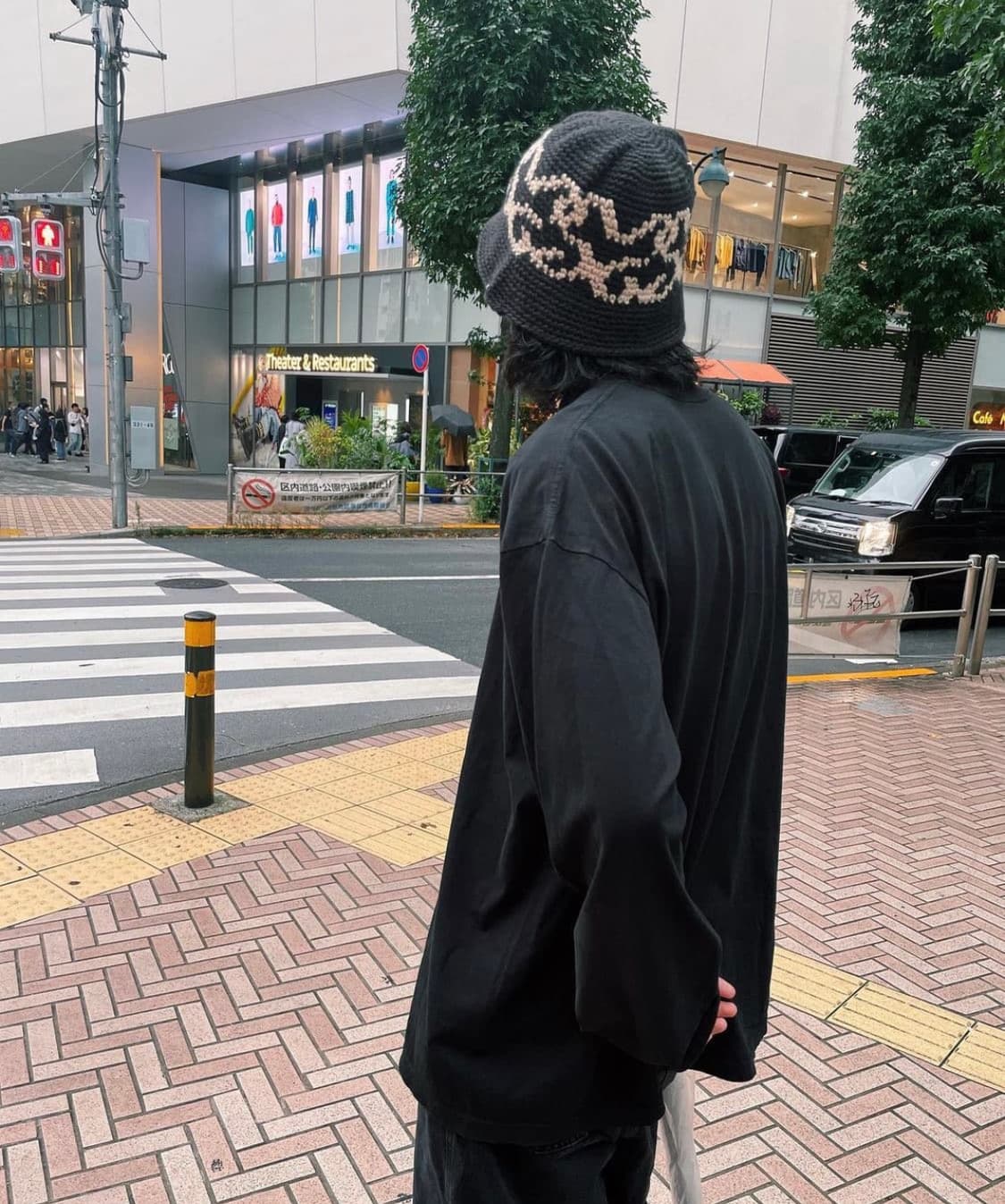 스투시 니트 버킷햇 블랙 상품이미지5