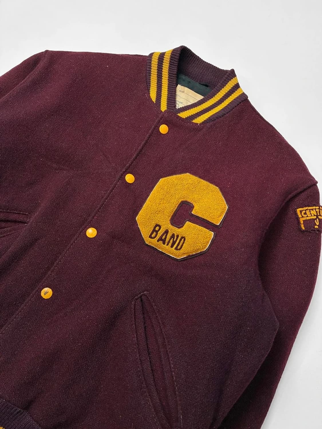 80s 센트럴 미시간 USA 숏 바시티 자켓 PN5302 상품이미지2