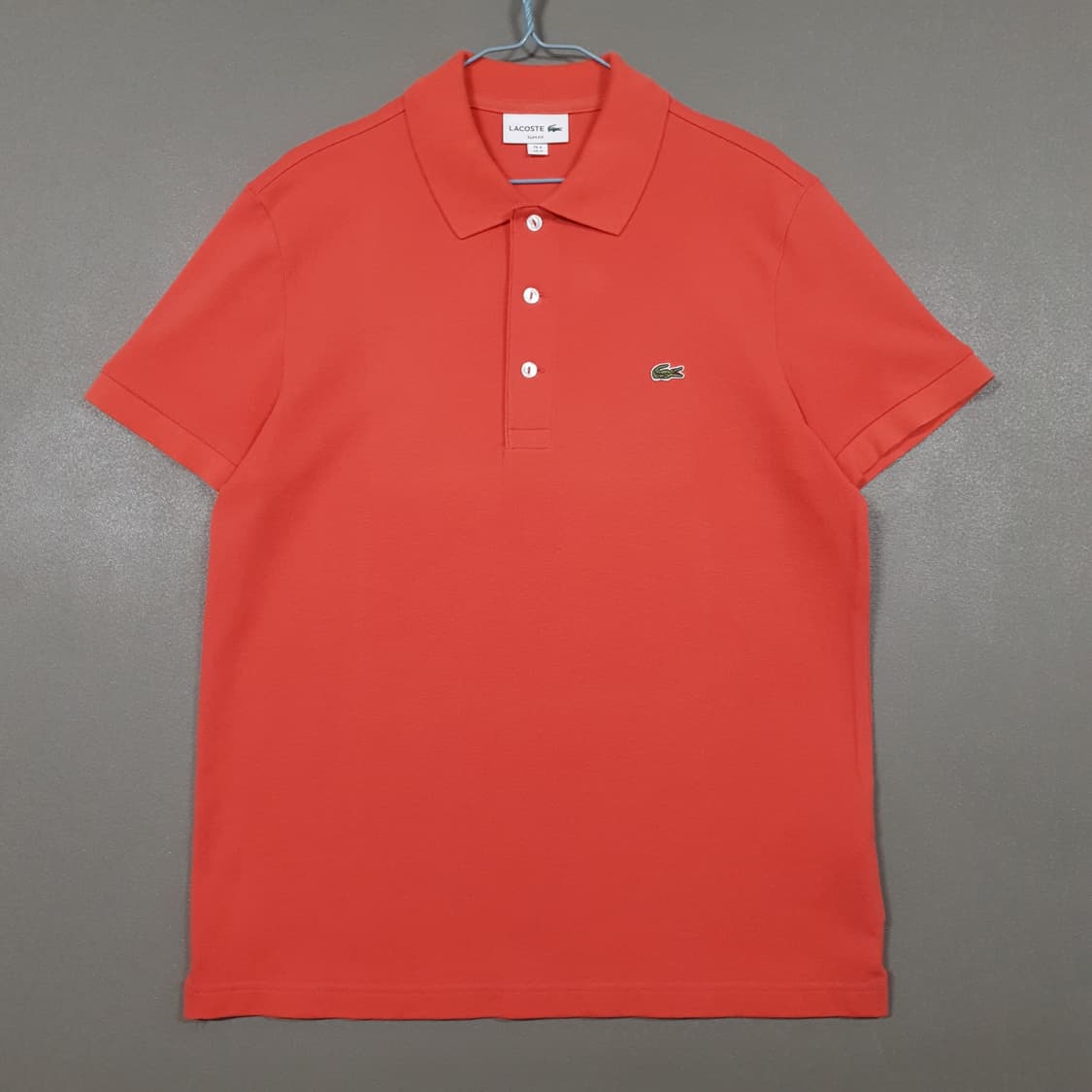 100) 라코스테 신형 21ss 크록 베이직 반팔 카라티 슬림 폴로 셔츠 상품이미지1
