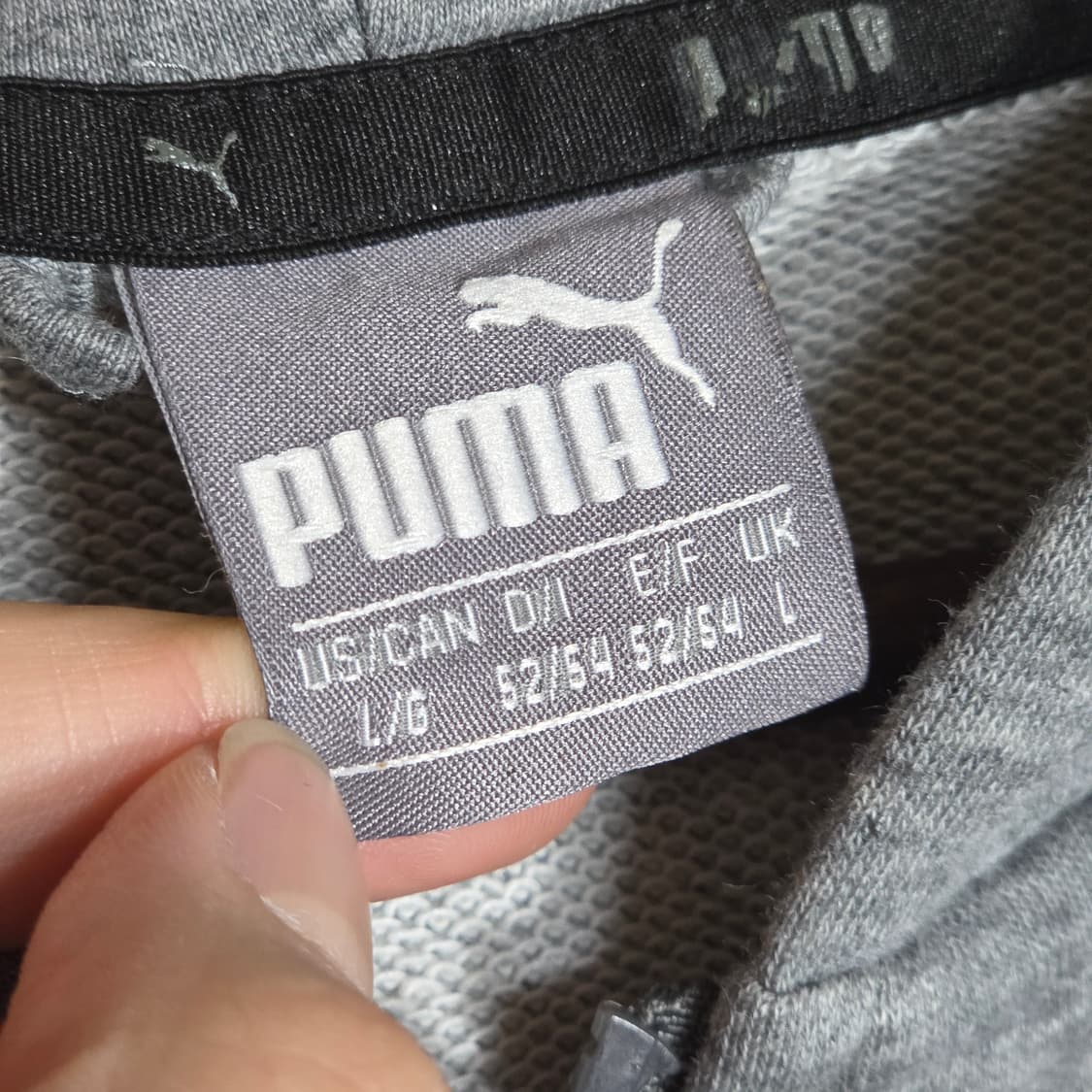 퓨마 오버핏 그레이 후드집업 상품이미지8