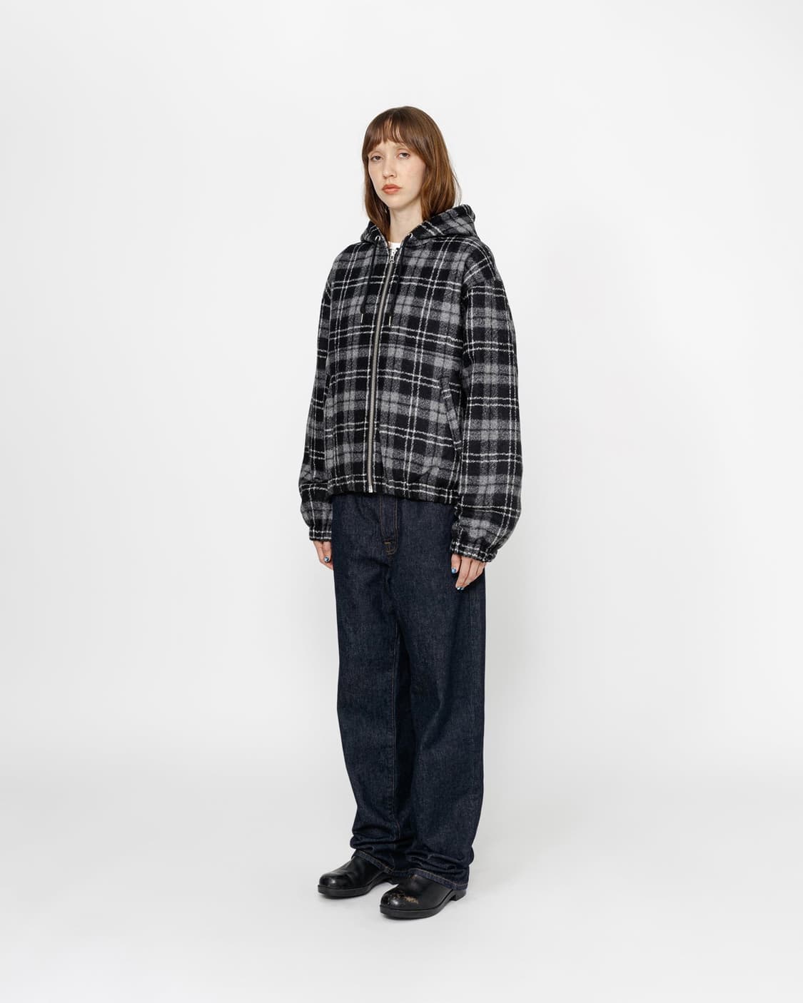 Stussy wool plaid  work jacket m 상품이미지1