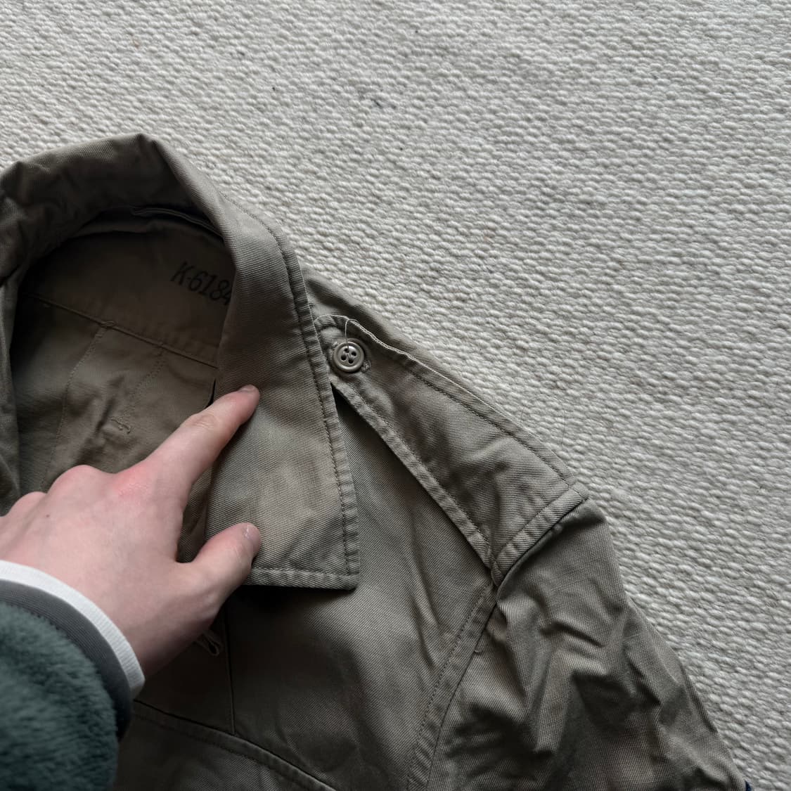 50년대 빈티지 미공군 사파리 자켓  트로피칼 탄 자켓 상품이미지6