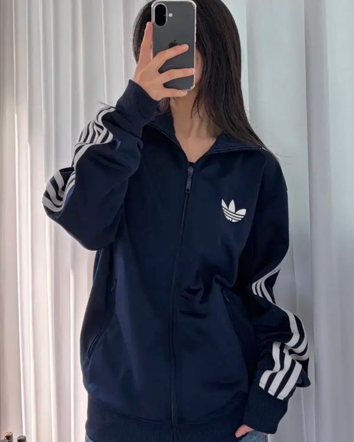 아디다스 구 파이어버드 네이비 남색 져지 저지 트랙탑 M 95 베켄바우어 상품이미지2