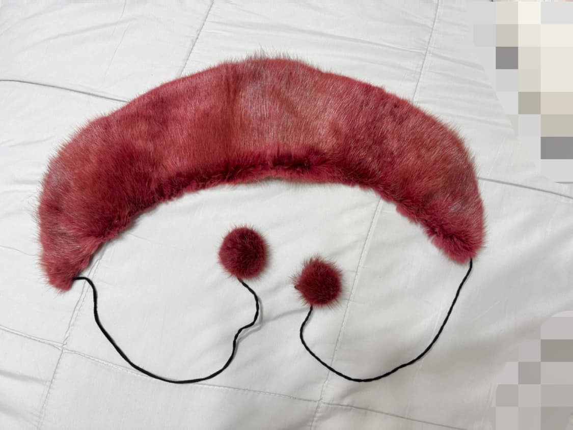 천연 밍크퍼 방울 카라/상태최상 상품이미지6