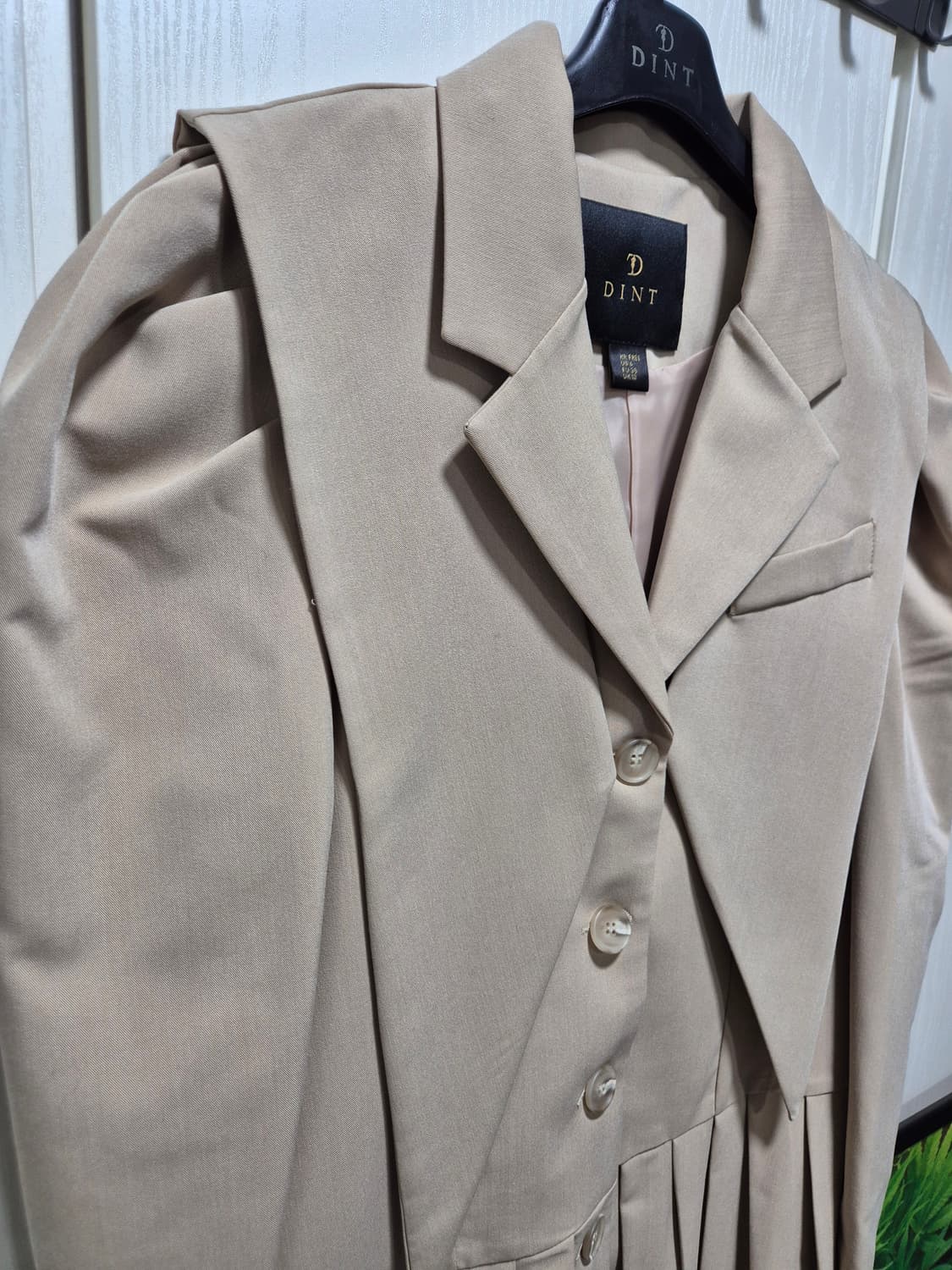 (타임세일)(새상품)DINT 딘트 플리츠 미디 원피스 자켓 상품이미지5