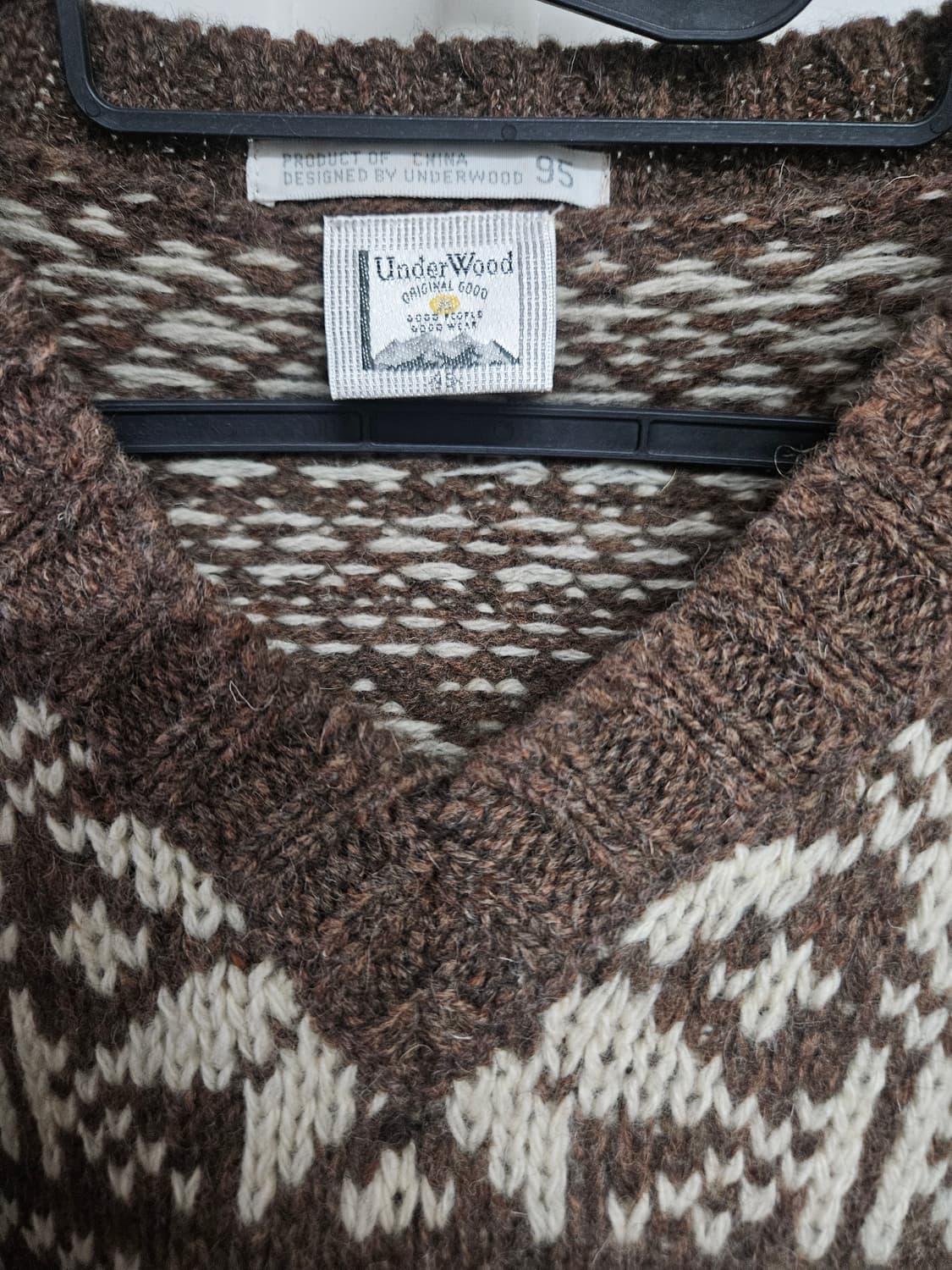 Underwood 브이넥 노르딕 니트 95 상품이미지3