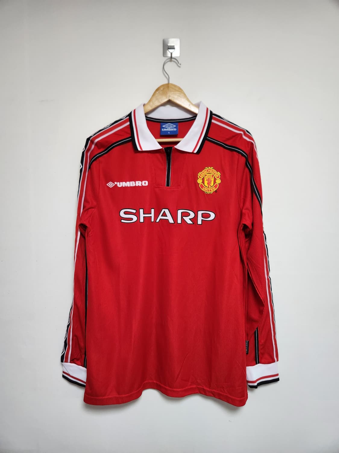 맨체스터유나이티드 98-99 홈 축구 유니폼 XL 상품이미지1