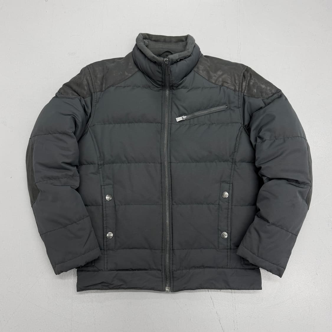 리바이스 바이커 레더도킹 숏 패딩 카키 상품이미지2