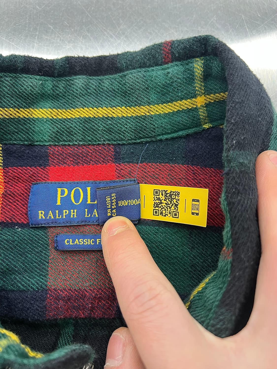 폴로 랄프로렌 믹스 패치워크 클래식 핏 코튼 셔츠 상품이미지8