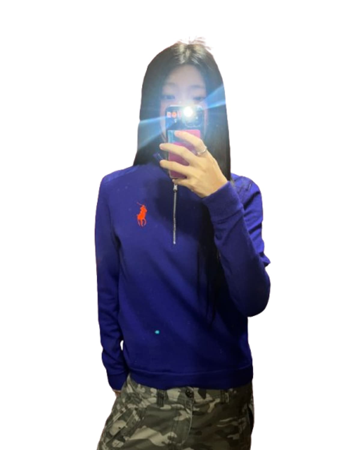 폴로 블루 하프 집업 상품이미지2