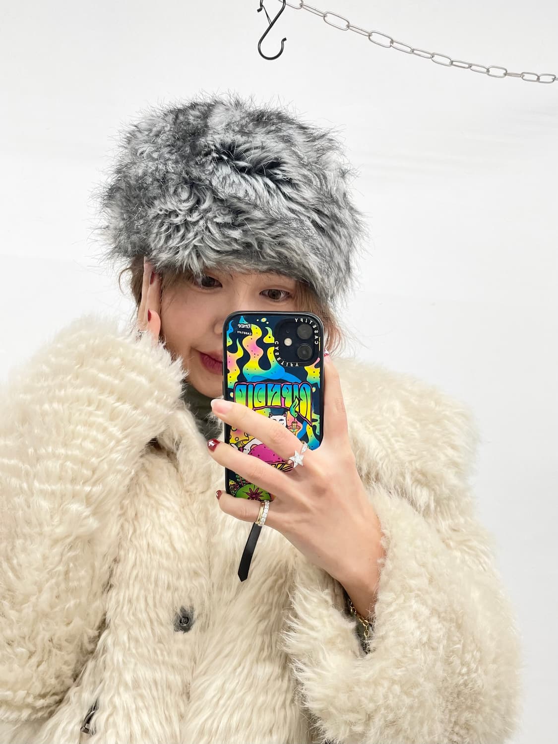 화이트페어리 러시안 퍼 햇 상품이미지2