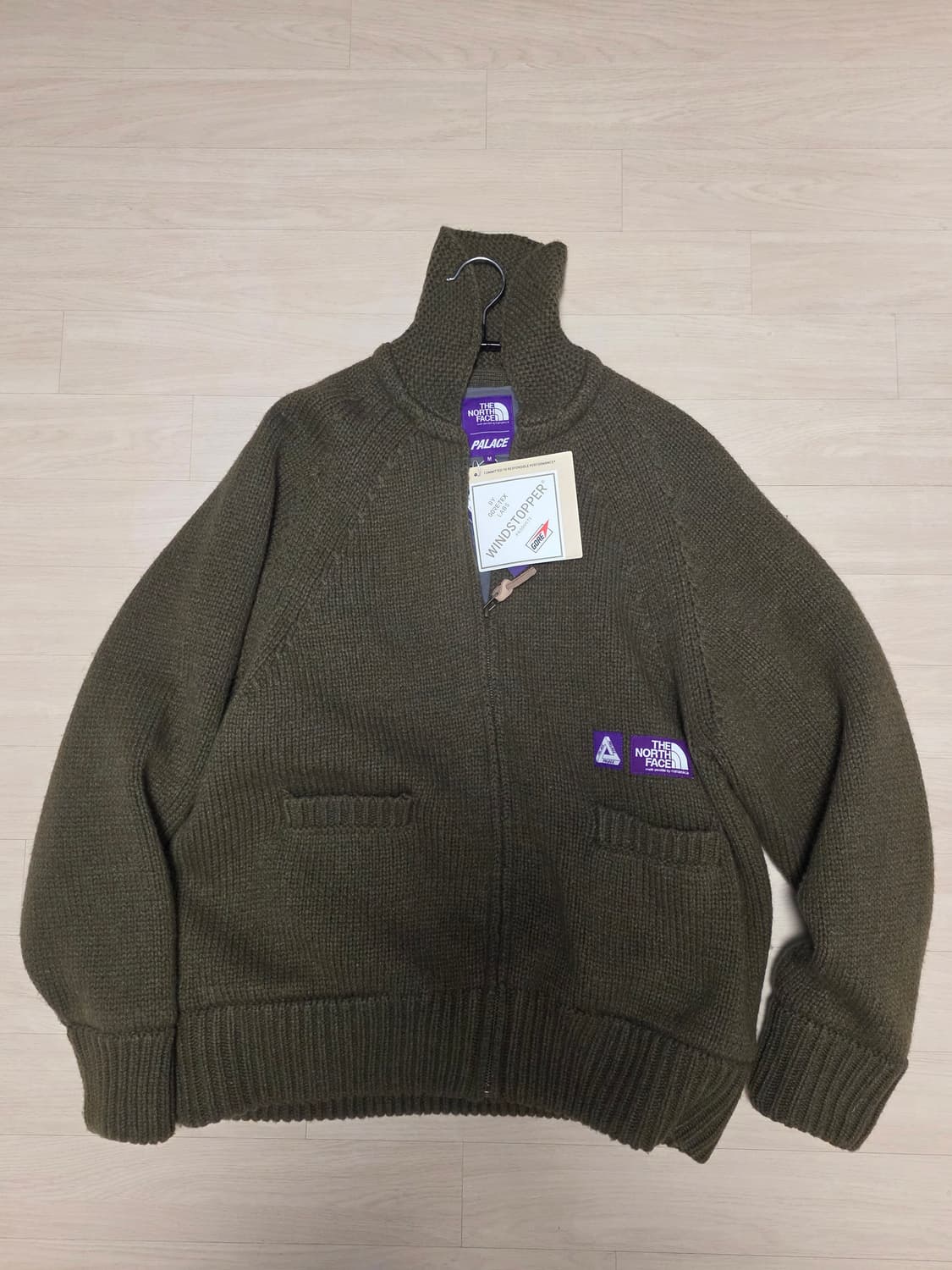 노스페이스x팔라스 니트 집업 상품이미지2