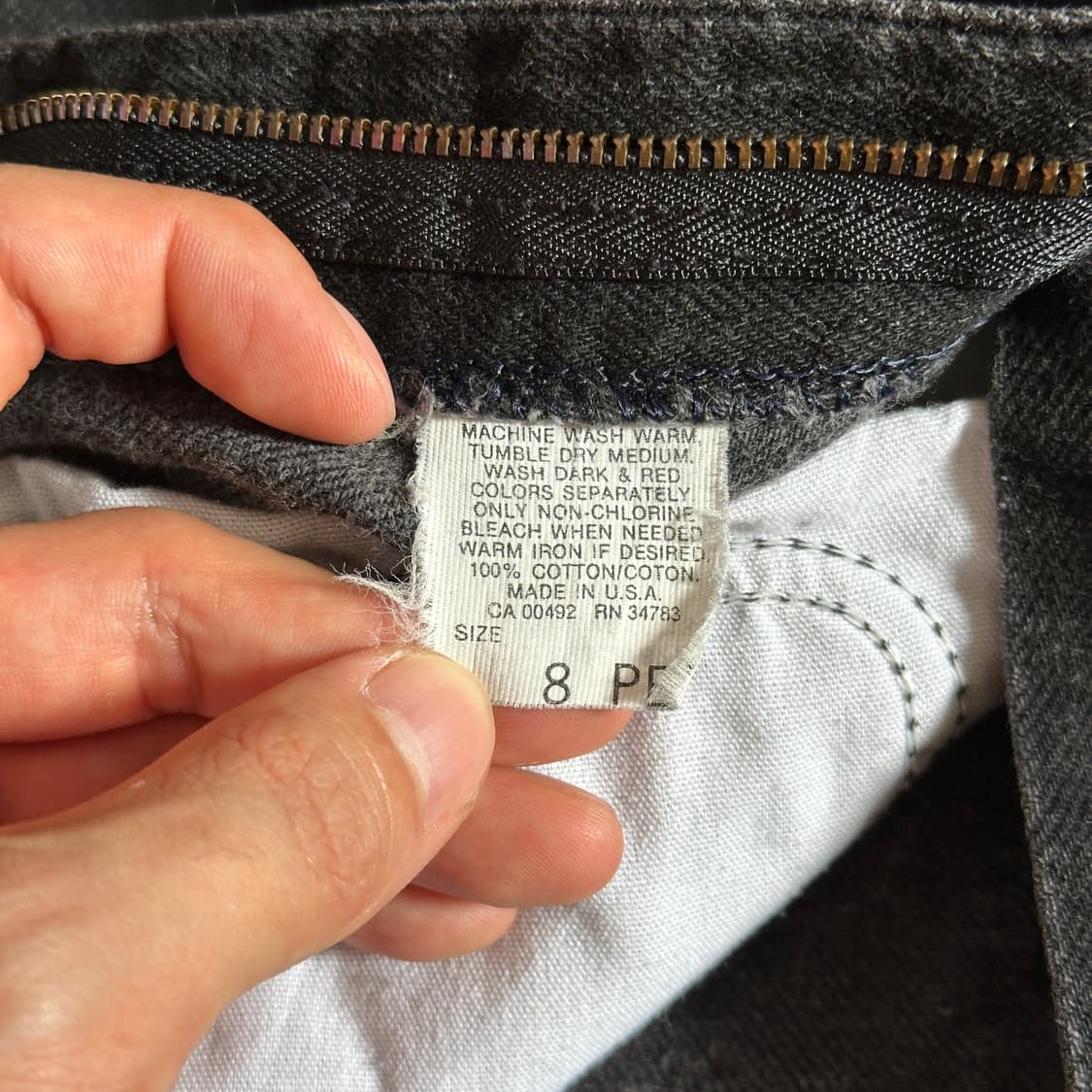 80‘s Lee usa made cotton denim pants 상품이미지7