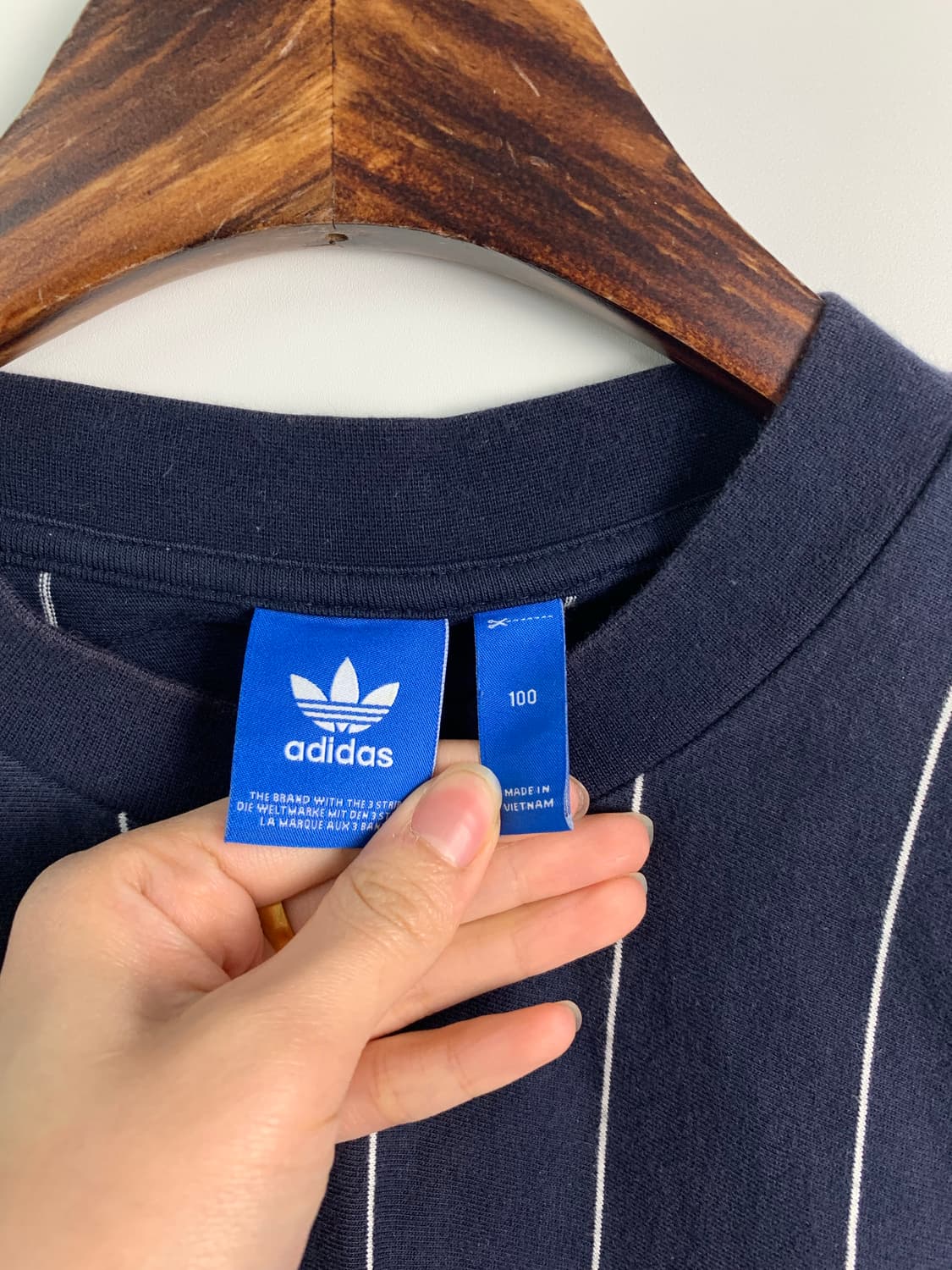 아디다스 트레포일 네이비 스트라이프 롱슬리브 긴팔티 상품이미지6