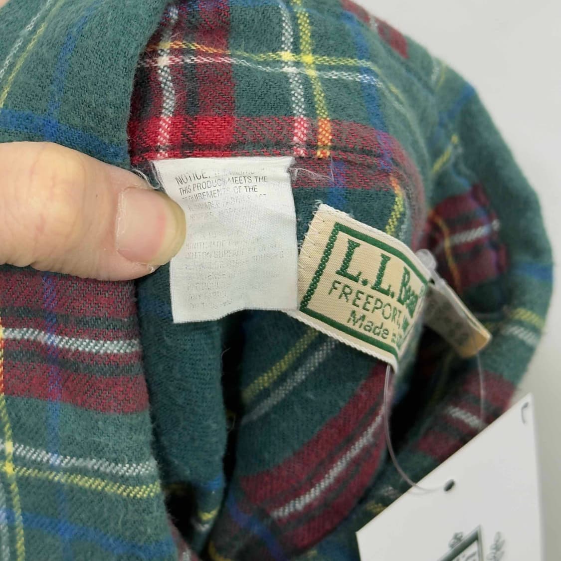 L.L.Bean 엘엘빈 체크 셔츠 USA 상품이미지5