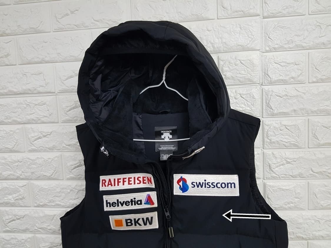 데상트 조끼 패딩 점퍼 키즈160 (여성66가능) 상품이미지2