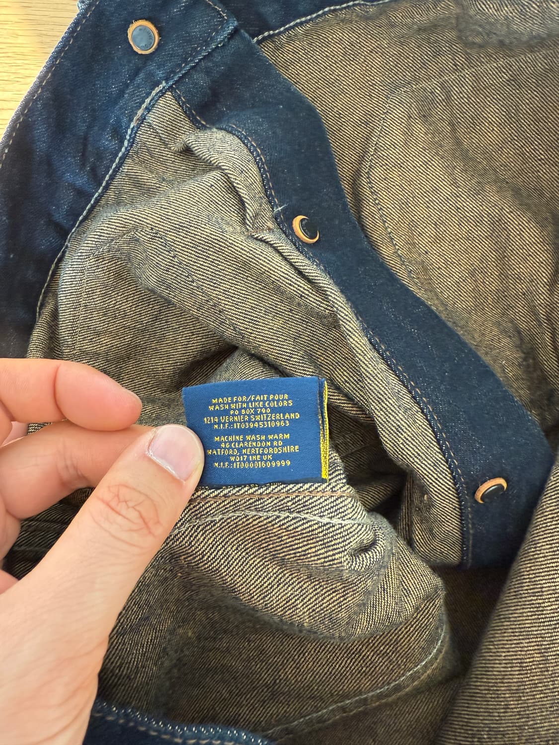 AUSTMO&VUBTP 데님 자켓 상품이미지6